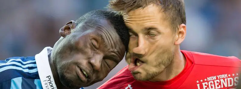 30. Grosse collision au football