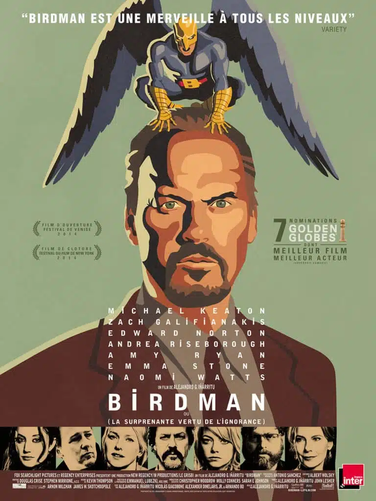 15. Birdman (2015, alejandro gonzález iñárritu) - 21 trends