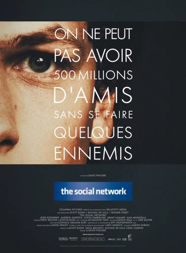3. The social network (2010, david fincher) - 21 trends