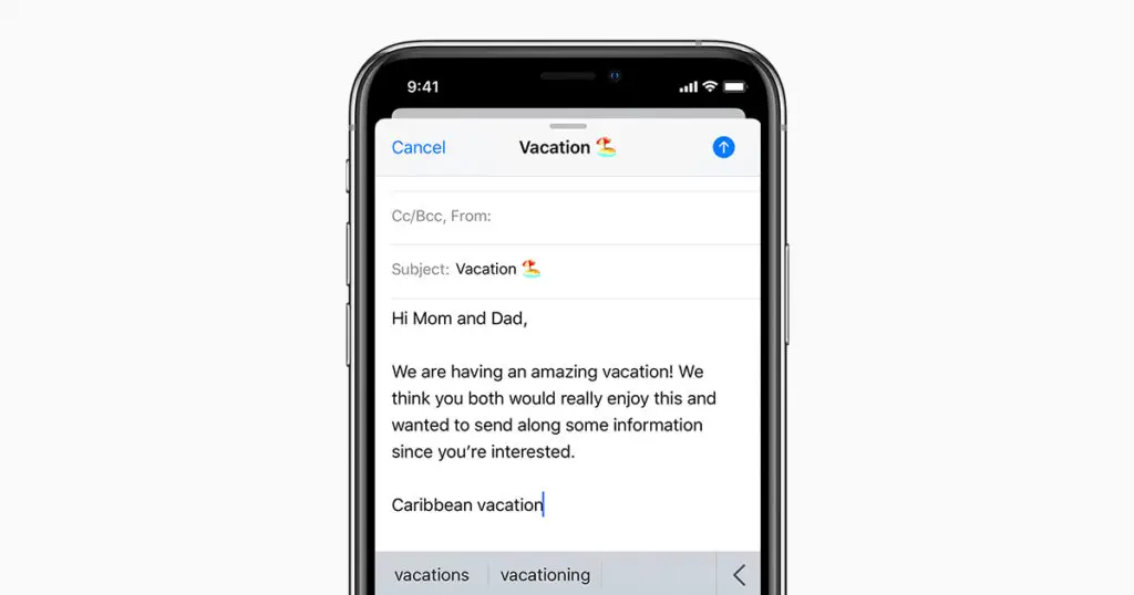 21 trends - insérer du texte en forme dans un email