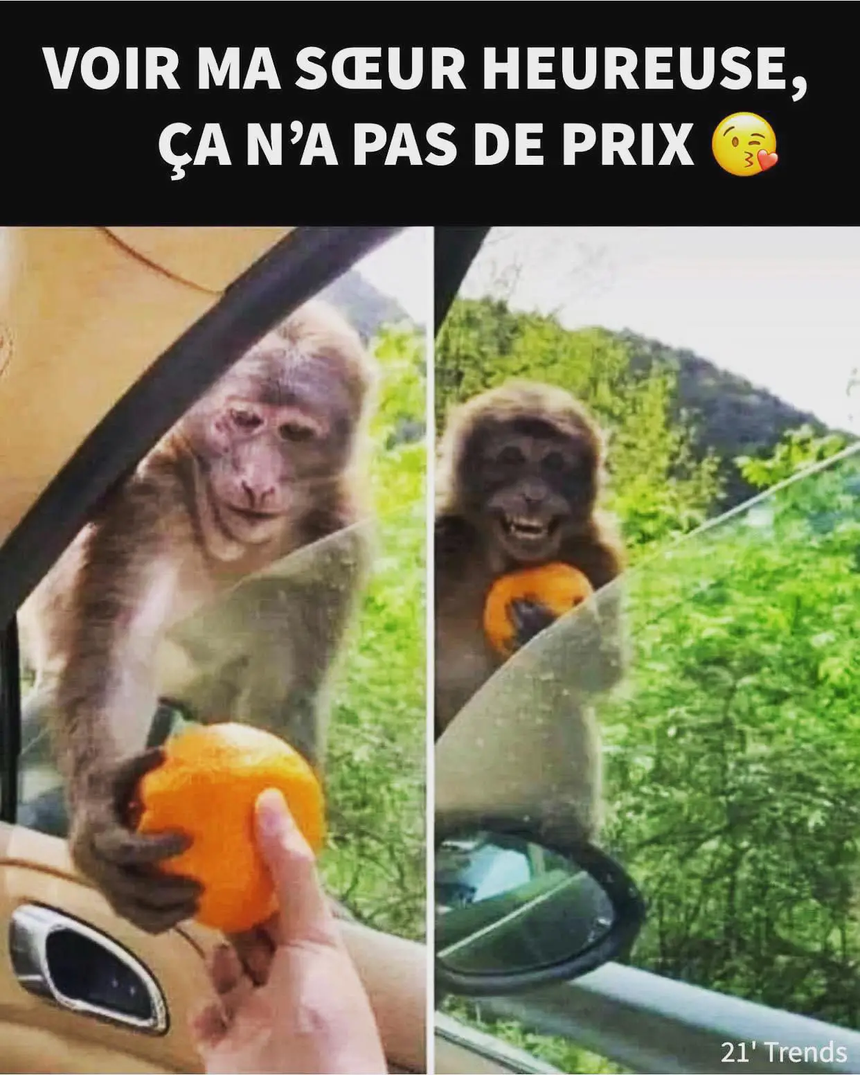 21' trends | voir ma sœur heureuse, ça n'a pas de prix! |