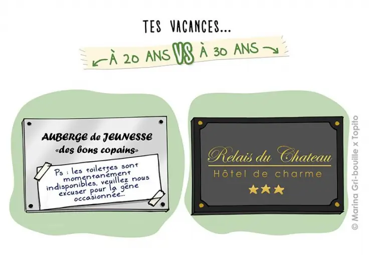 21' trends | top 10 des illustrations sur la vie à 20 ans vs la vie à 30 ans, bonjour le coup de vieux |