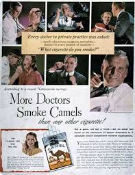 Résultat de recherche d'images pour "cigarette recommandé par les médecins"